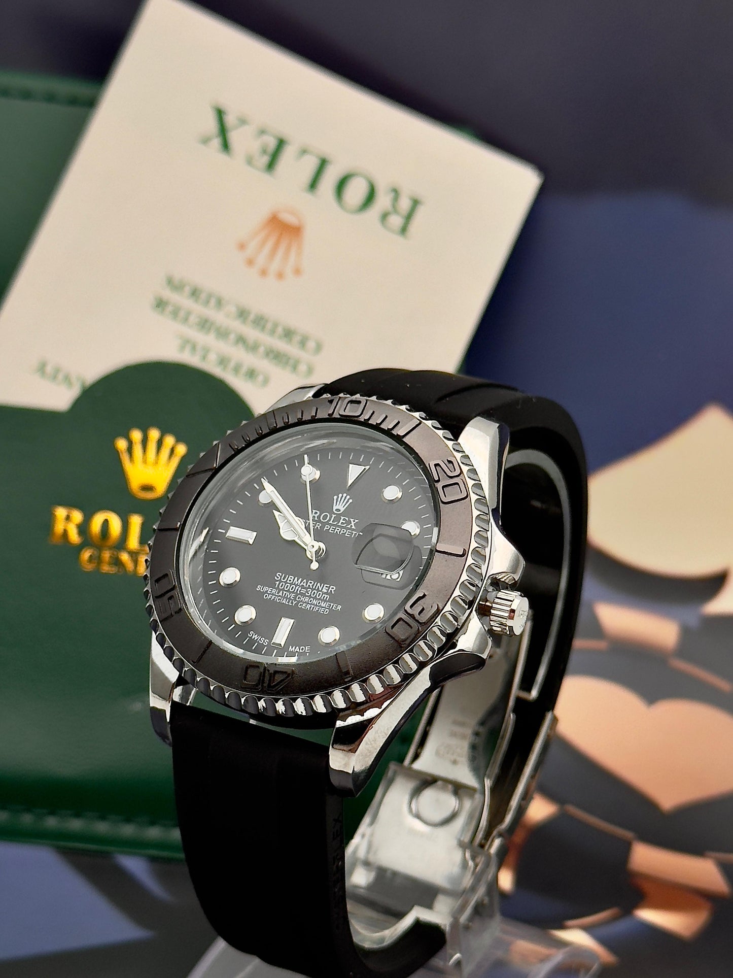 RELOJ Submariner en goma